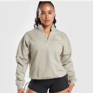 Gymshark legacy oversized shirt shirt stone washed brown NWOT